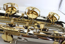 Saxofone Barítono Margewate Mi Bemol Latão Nicke Silver Chave Dourada Sax Barítono Novo Instrumento Musical com Estojo para Boquilha