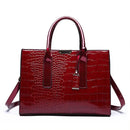 Bolsa Luxuosa em Couro Macio com Estampa Fashion – Grande Capacidade para Mulheres Sofisticadas | Use no Ombro ou Transversal – Edição Exclusiva Designer