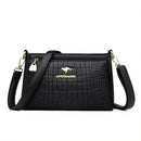 Bolsa Luxuosa em Couro Macio com Estampa Fashion – Grande Capacidade para Mulheres Sofisticadas | Use no Ombro ou Transversal – Edição Exclusiva Designer