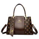 Bolsa Luxuosa em Couro Macio com Estampa Fashion – Grande Capacidade para Mulheres Sofisticadas | Use no Ombro ou Transversal – Edição Exclusiva Designer