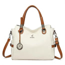 Bolsa Luxuosa em Couro Macio com Estampa Fashion – Grande Capacidade para Mulheres Sofisticadas | Use no Ombro ou Transversal – Edição Exclusiva Designer