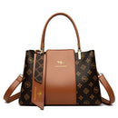 Bolsa Luxuosa em Couro Macio com Estampa Fashion – Grande Capacidade para Mulheres Sofisticadas | Use no Ombro ou Transversal – Edição Exclusiva Designer