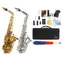 Saxofone Alto Eb, Conjunto Profissional de Instrumento de Sopro com Estojo, Palheta e Acessórios