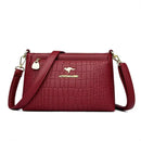 Bolsa Luxuosa em Couro Macio com Estampa Fashion – Grande Capacidade para Mulheres Sofisticadas | Use no Ombro ou Transversal – Edição Exclusiva Designer
