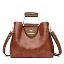 Bolsa Luxuosa em Couro Macio com Estampa Fashion – Grande Capacidade para Mulheres Sofisticadas | Use no Ombro ou Transversal – Edição Exclusiva Designer