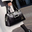 Bolsa Luxuosa em Couro Macio com Estampa Fashion – Grande Capacidade para Mulheres Sofisticadas | Use no Ombro ou Transversal – Edição Exclusiva Designer