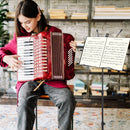 Estante de Partitura Dobrável e Portátil em Ferro – Altura Ajustável, Estrutura Metálica Reforçada, Ideal para Estudos e Apresentações – Suporte Musical Resistente 🎼