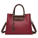 Bolsa Luxuosa em Couro Macio com Estampa Fashion – Grande Capacidade para Mulheres Sofisticadas | Use no Ombro ou Transversal – Edição Exclusiva Designer