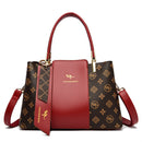 Bolsa Luxuosa em Couro Macio com Estampa Fashion – Grande Capacidade para Mulheres Sofisticadas | Use no Ombro ou Transversal – Edição Exclusiva Designer