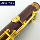 Clarinete Profissional MORESKY em Madeira Vermelha (Rosewood/Mopane) Sib (Bb) – Chaves Folheadas a Ouro – Modelo M17