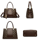 Bolsa Luxuosa em Couro Macio com Estampa Fashion – Grande Capacidade para Mulheres Sofisticadas | Use no Ombro ou Transversal – Edição Exclusiva Designer