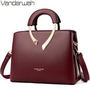 Bolsa Tote Casual em Couro Autêntico Vanderwah – Luxo, Designer Feminina com Alça de Ombro e Transversal