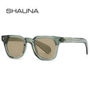 Óculos de sol quadrados retrô Shauna masculinos com rebites UV400