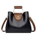 Bolsa Luxuosa em Couro Macio com Estampa Fashion – Grande Capacidade para Mulheres Sofisticadas | Use no Ombro ou Transversal – Edição Exclusiva Designer