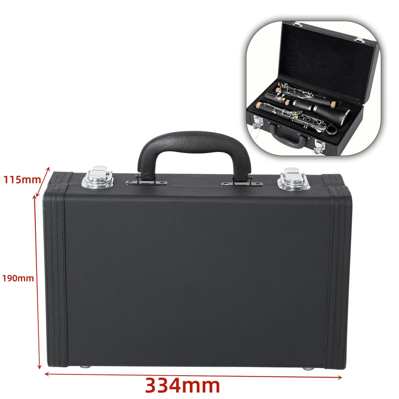 Black Clarinet Case Leather Clarinet box Professional Storage Bag for Clarinet Hand-carried Strong  bag Parts