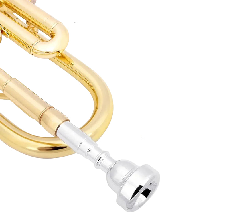Trompete Bb SLADE — Instrumento de Metal -acompanha estojo e bocal modelo 7C.