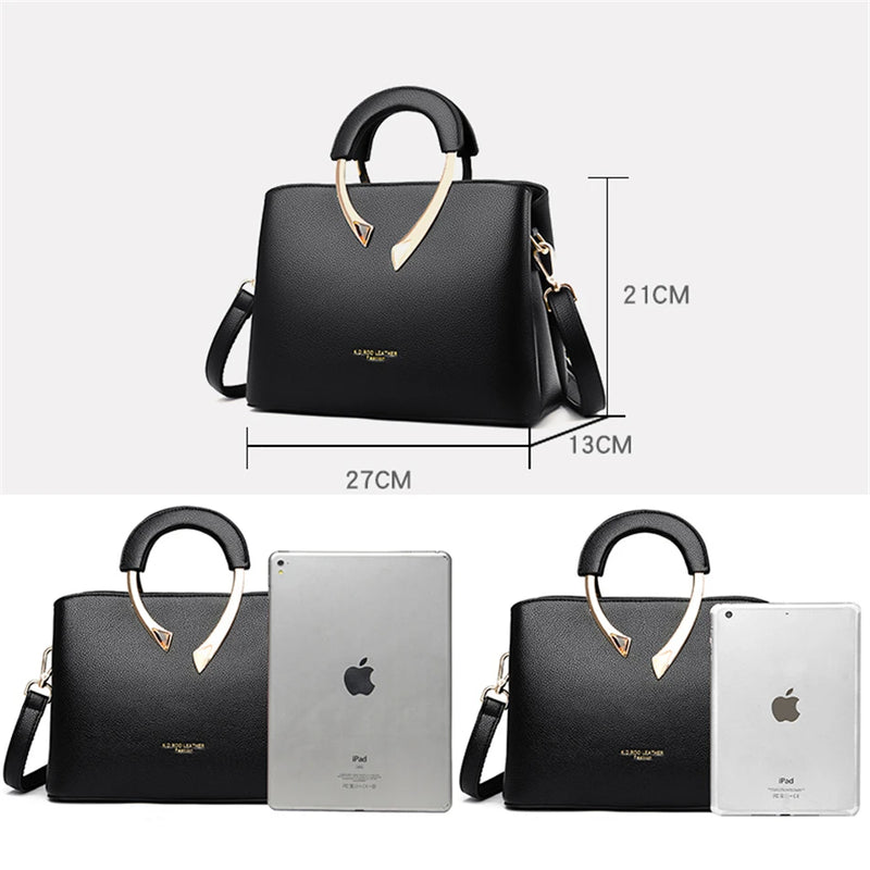 Bolsa Tote Casual em Couro Autêntico Vanderwah – Luxo, Designer Feminina com Alça de Ombro e Transversal
