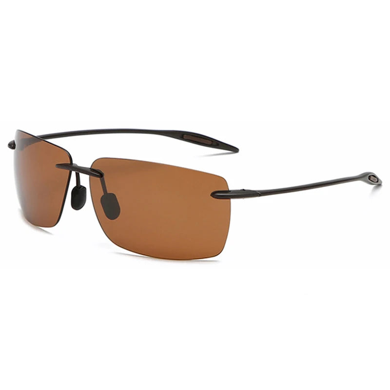 Óculos de Sol TR90 Sem Aro Ultraleves Unissex – Fashion Outdoor para Direção, Pesca, Corrida e Trilhas