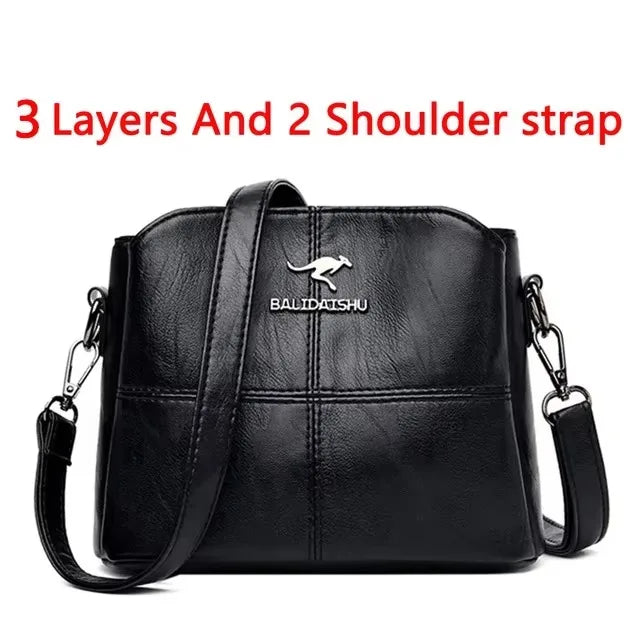 Bolsa Luxuosa em Couro Macio com Estampa Fashion – Grande Capacidade para Mulheres Sofisticadas | Use no Ombro ou Transversal – Edição Exclusiva Designer