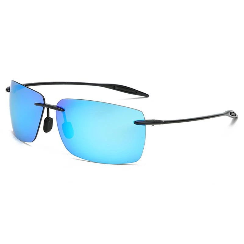 Óculos de Sol TR90 Sem Aro Ultraleves Unissex – Fashion Outdoor para Direção, Pesca, Corrida e Trilhas