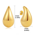 Brincos Oversized de Argola Grossa em Ouro Dourado com Pingente Gota d’Água! Modelos grandes