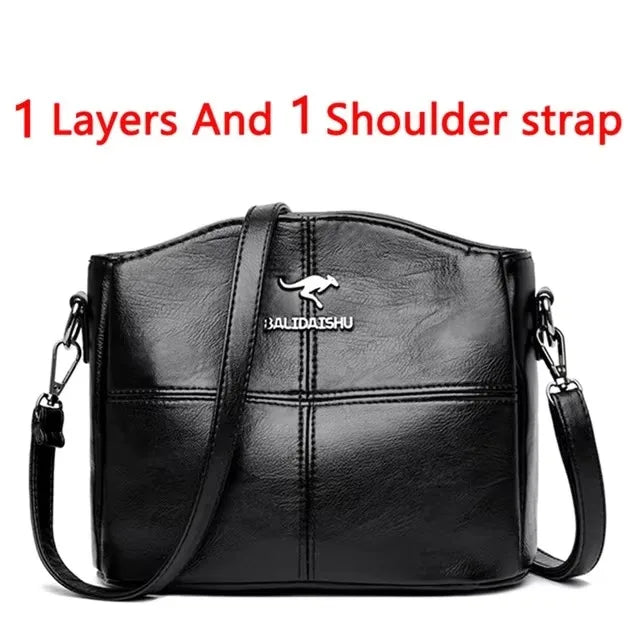 Bolsa Luxuosa em Couro Macio com Estampa Fashion – Grande Capacidade para Mulheres Sofisticadas | Use no Ombro ou Transversal – Edição Exclusiva Designer