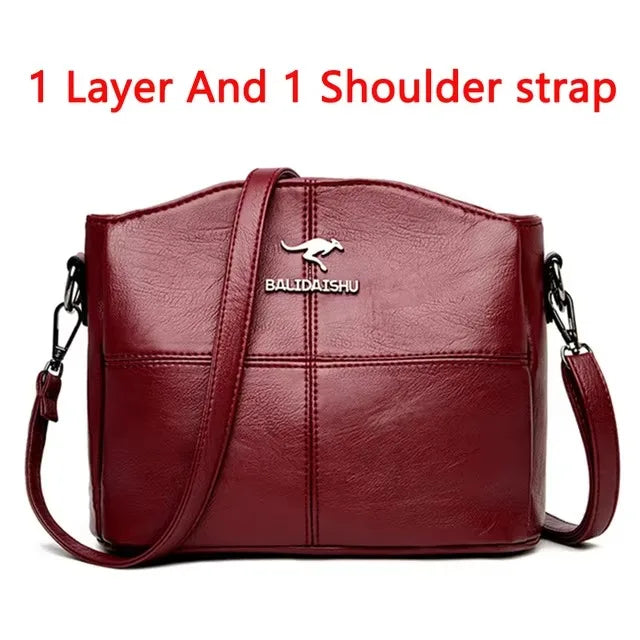 Bolsa Luxuosa em Couro Macio com Estampa Fashion – Grande Capacidade para Mulheres Sofisticadas | Use no Ombro ou Transversal – Edição Exclusiva Designer