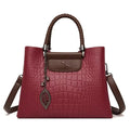 Bolsa Luxuosa em Couro Macio com Estampa Fashion – Grande Capacidade para Mulheres Sofisticadas | Use no Ombro ou Transversal – Edição Exclusiva Designer