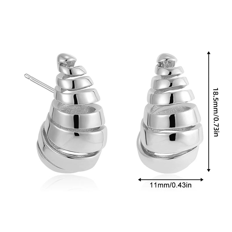 Brincos Oversized de Argola Grossa em Ouro Dourado com Pingente Gota d’Água! Modelos grandes