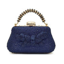 Conjunto Italiano Luxo: Scarpin Bico Fino em Couro com Strass + Clutch Exclusiva – Arrase no Casamento e na Festa