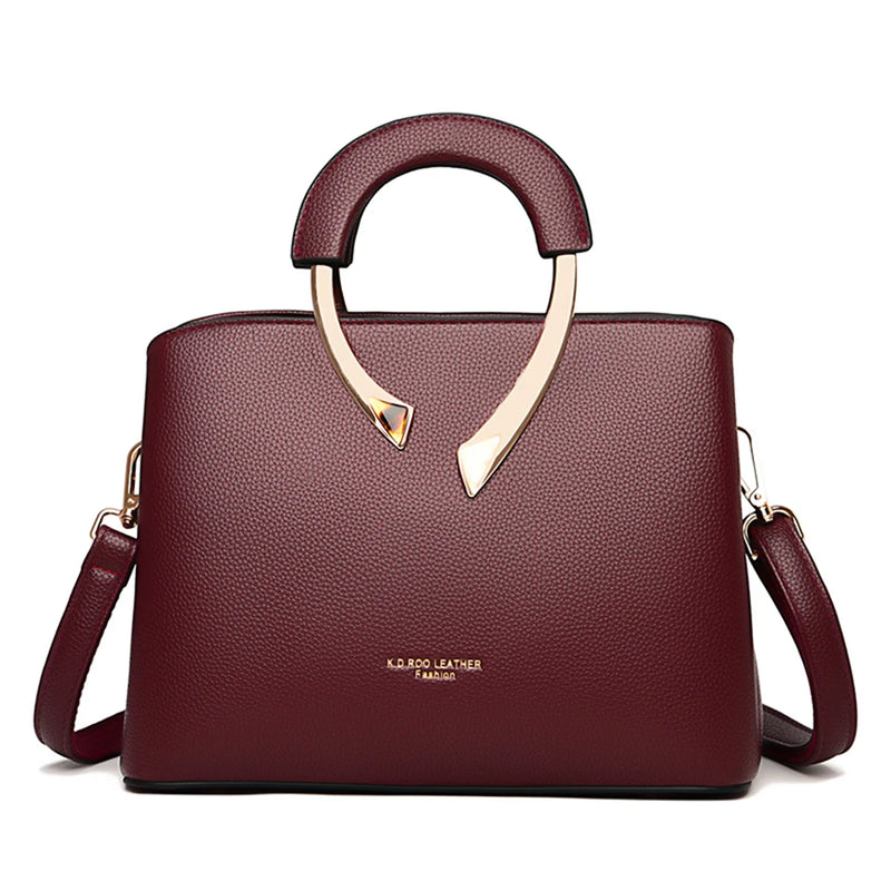 Bolsa Tote Casual em Couro Autêntico Vanderwah – Luxo, Designer Feminina com Alça de Ombro e Transversal