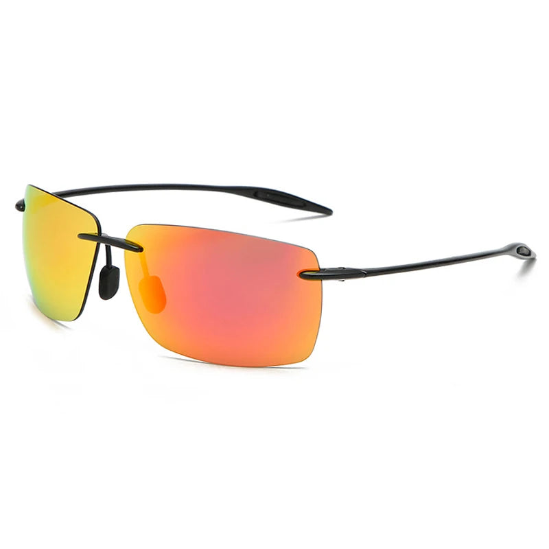 Óculos de Sol TR90 Sem Aro Ultraleves Unissex – Fashion Outdoor para Direção, Pesca, Corrida e Trilhas