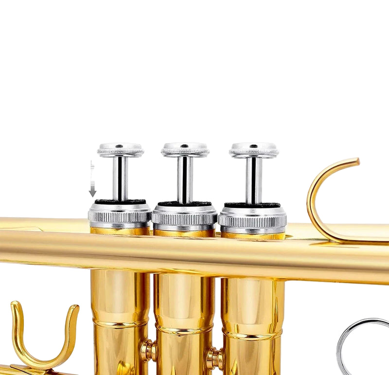 Trompete Bb SLADE — Instrumento de Metal -acompanha estojo e bocal modelo 7C.
