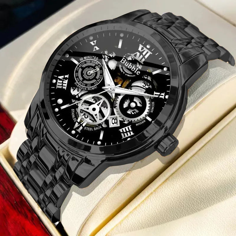 Relógio Masculino UTHAI – Luxo Leve, Design Sofisticado e Estilo Atemporal à Prova d'Água