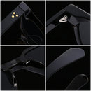 Óculos de sol quadrados retrô Shauna masculinos com rebites UV400