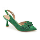 Conjunto Italiano Luxo: Scarpin Bico Fino em Couro com Strass + Clutch Exclusiva – Arrase no Casamento e na Festa