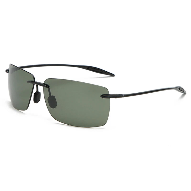 Óculos de Sol TR90 Sem Aro Ultraleves Unissex – Fashion Outdoor para Direção, Pesca, Corrida e Trilhas